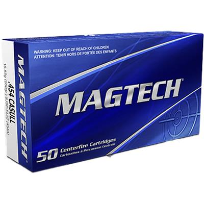 Magtech Pistol Ammo 454 Casull 260 gr. SJSP Flat 20 rd.
