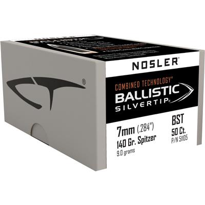 Nosler Ballistic Silvertip Hunting Bullets 7mm 140 gr. Spitzer Point 50 pk.