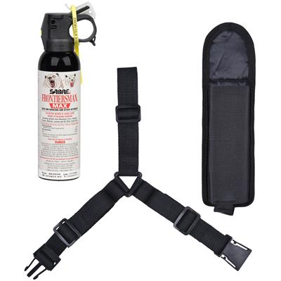 Sabre Frontiersman Max Bear and Lion Spray Combo Chest Holster 7.9 oz.
