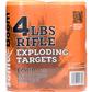 Sonic Boom Exploding Rifle Targets 1 lb. 4 pk.