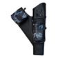 Neet NT-2100 Leather Target Quiver Black with Blue Camo Pockets RH