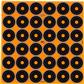 EzAim Splash 1 in. Bullseye Adhesive Targets 6x6 in. 12 pk.