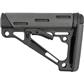 Hogue OverMolded Collapsible Buttstock Grey fits Mil-Spec Buffer Tubes
