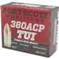Fort Scott Munitions Pistol Ammo 380 ACP 95 gr. TUI 20 rd.